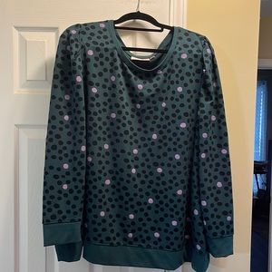 Polka dot Long Sleeve Top 3X